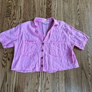 Zara cropped blouse